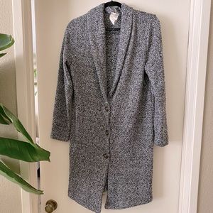 Blu Pepper Marled Grey Duster Cardigan